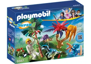 Playmobil 6687  Super 4  Lost Island mit Alien und Raptor