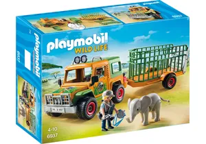 Playmobil 6937  Wild Life  Rangergeländewagen mit Anhänger