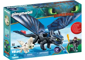 Playmobil 70037  Dragons  Ohnezahn und Hicks mit Babydrachen