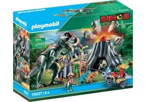 Playmobil 70327  Dinos  XXL T-Rex Dinosaurier mit Vulkanausbruch