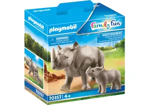 Playmobil 70357  Family Fun  Nashorn mit Baby