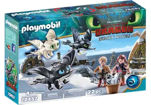 Produktbild von Playmobil 70457  Dragon Homecoming  Wikingerkinder mit Babydrachen