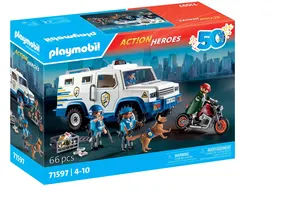 Playmobil 71597  Action Heroes  Geldtransporter