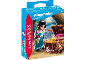 Playmobil 9087  Special Plus  Piratin mit Schatztruhe
