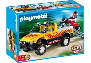 Produktbild von Playmobil 4228    Pick-Up mit Racing Quad