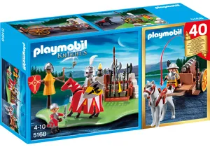 Playmobil 5168  Knights KompaktSet Ritterturnier mit Kanonenwagen (40 Jahre Jubiläumsset)