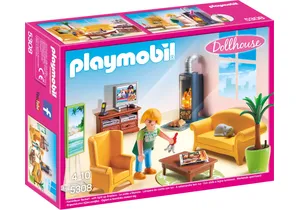 Playmobil 5308  Dollhouse  Wohnzimmer mit Kaminofen