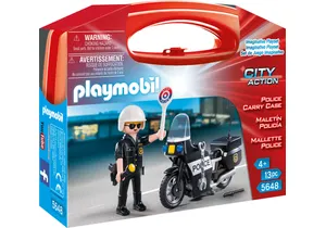Playmobil 5648  City Action Carry Case Motorrad Polizist