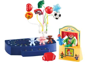 Produktbild von Playmobil 6448    Fröhlicher Clown mit Kasperltheater und Musikbühne (Folienverpackung)