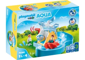 Playmobil 70268 1-2-3   Wasserrad mit Karussell