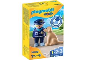 Playmobil 70408 1-2-3   Polizist mit Hund