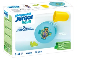 Playmobil 71688 Junior   Aqua Wasserwirbelrad mit Babyhai
