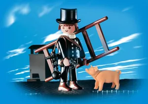 Playmobil 7968    Schornsteinfeger mit Schweinchen (Folienverpackung)