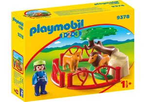Playmobil 9378 1-2-3   Löwengehege