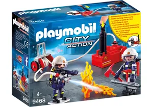 Playmobil 9468  City Action  Feuerwehrmänner mit Löschpumpe