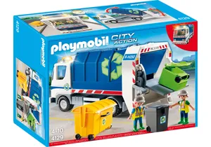 Playmobil 4129  City Life  Recycling-Fahrzeug mit Blinklicht