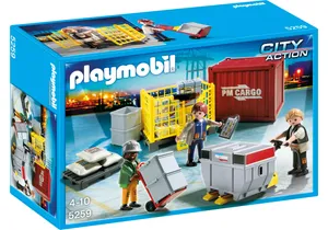 Playmobil 5259  City Action  Cargo-Team mit Ladegut