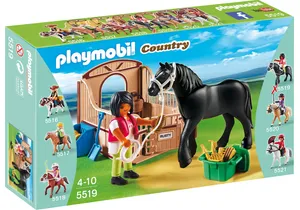 Playmobil 5519  Country  Friese mit braun-beiger Pferdebox