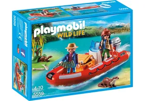 Playmobil 5559  Wild Life  Schlauchboot mit Wilderern