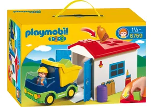 Playmobil 6759 1-2-3   LKW mit Sortiergarage