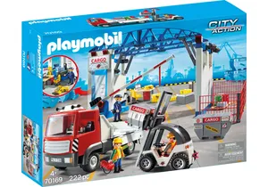 Playmobil 70169  City Action  Cargo-Halle mit Transportfahrzeugen