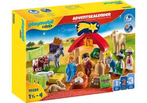 Playmobil 70259 1-2-3  Adventskalender Weihnachtskrippe