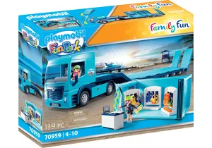 Playmobil 70959  Family Fun  PLAYMOBIL-FunPark Tieflader mit Container