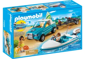 Produktbild von Playmobil 71589    Surfer-Pickup mit Speedboat