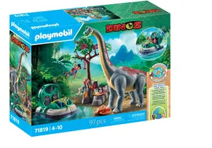 Playmobil 71819    Brachiosaurus-Begegnung mit Luftkissenboot