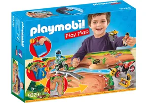 Playmobil 9329   Play Map Motocross