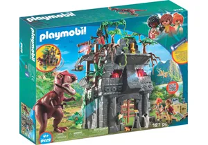 Playmobil 9429  Dinos  Basecamp mit T-Rex und Lichteffekten