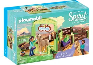 Playmobil 9479  Spirit  Pferdebox Pru und Chica Linda