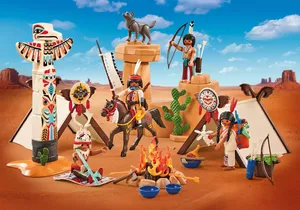 Playmobil 9899  Western  Indianercamp mit Totempfahl (Folienverpackung)