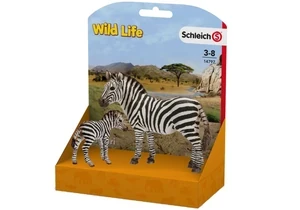 Schleich 14797  Wild Life  Zebra Stute und Zebra Fohlen