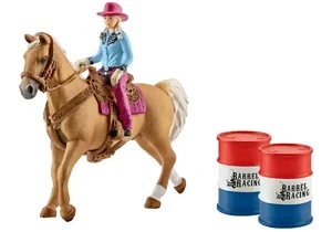 Schleich 41417  Farm World  Barrel Racing mit Cowgirl