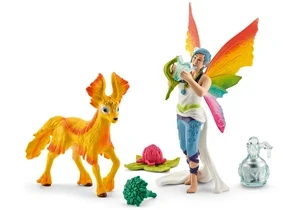 Schleich 41438  Bayala  Regenbogenelfe Dunya mit Fohlen