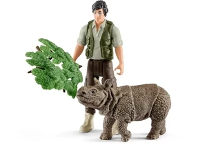 Schleich 42428  Wild Life  Ranger und Nashorn Starter-Set