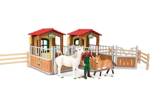 Schleich 72116  Farm World  Besuch im offenen Stall