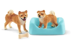 Schleich 42479  Farm World  Shiba Inu Mutter und Welpe