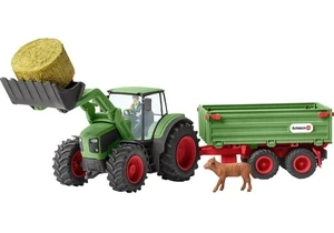 Schleich 42379  Farm World  Traktor mit Anhänger