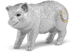 Schleich 72247    Silbernes Glücksschwein