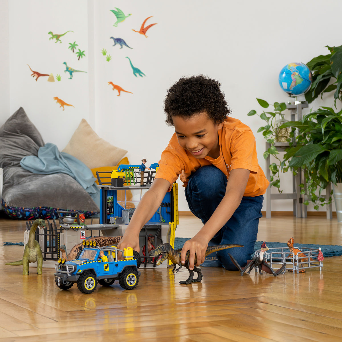 Schleich 41464 Dinosaurs Geländewagen mit Dino-Außenposten – Bild 2