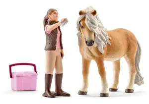 Schleich 41431  Horse Club  Pferdepflegerin mit Island Pony Stute