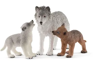 Schleich 42472  Wild Life  Wolfsmutter mit Welpen
