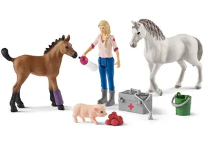 Schleich 42486  Farm World  Arztbesuch bei Stute und Fohlen