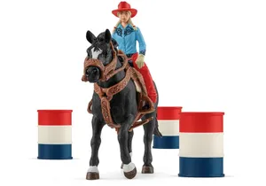 Schleich 42576  Farm World  Barrel Racing mit Cowgirl