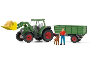 Schleich 42608  Farm World  Traktor mit Anhänger