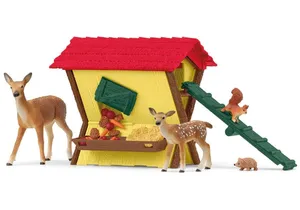 Schleich 42658  Farm World  Fütterung der Waldtiere
