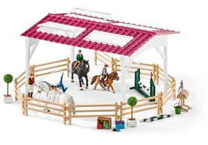 Schleich 42389  Horse Club  Reitschule mit Reiterinnen und Pferden