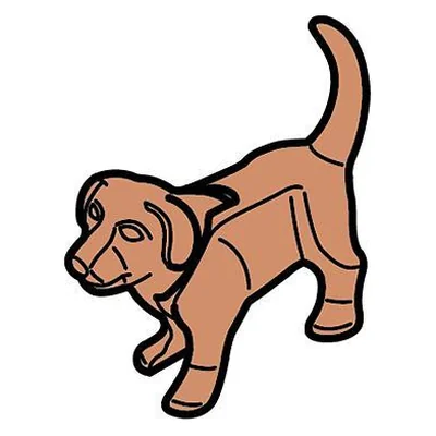 Hundewelpe Stehend